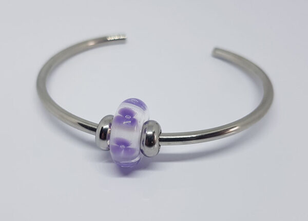 Glasbedel met Bloemen