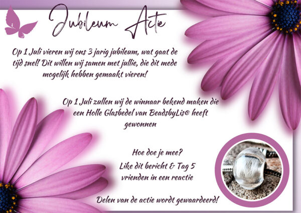 Jubileum Actie 3 Jaar