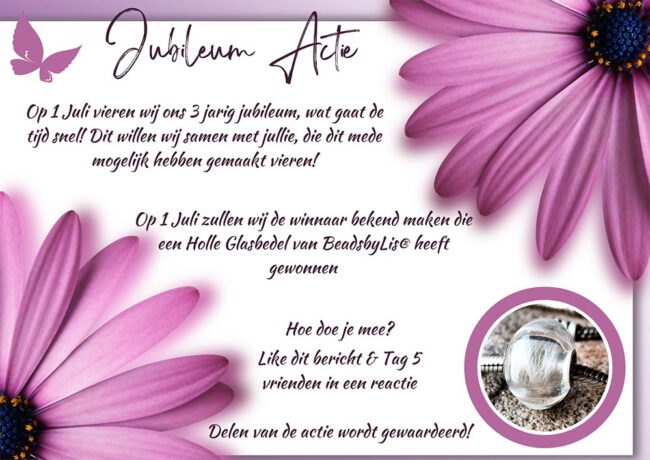 Jubileum Actie 3 Jaar