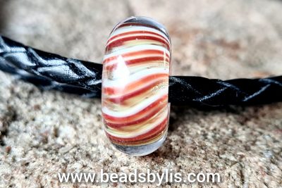 Glasbedel Striped Red