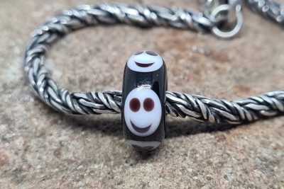 Glasbedel Smiley's Zwart