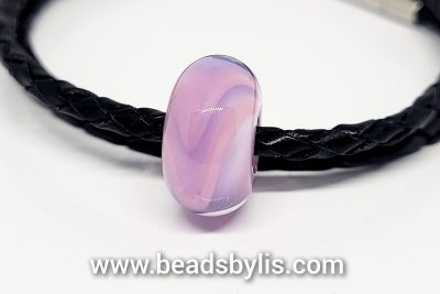 Glasbedel Pink Swirl